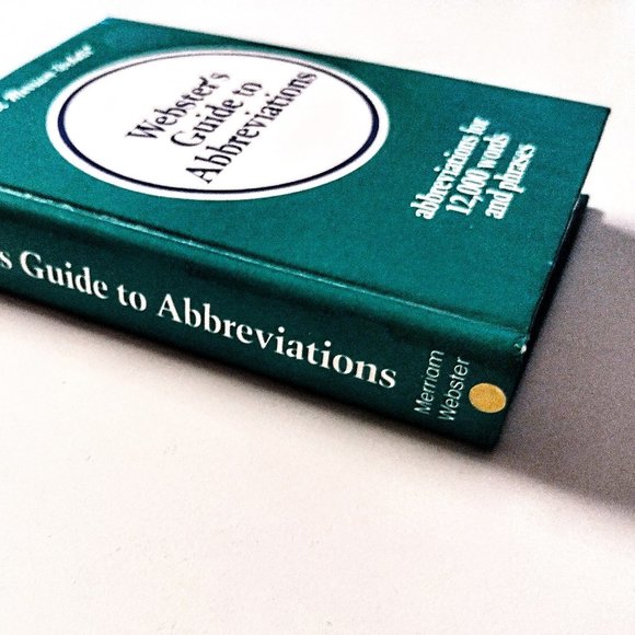 Webster's Guide to Abbreviations ~ 1985 Hardcover ~ Pocket-Size Ref. Book ~ EVC - Picture 5 of 12